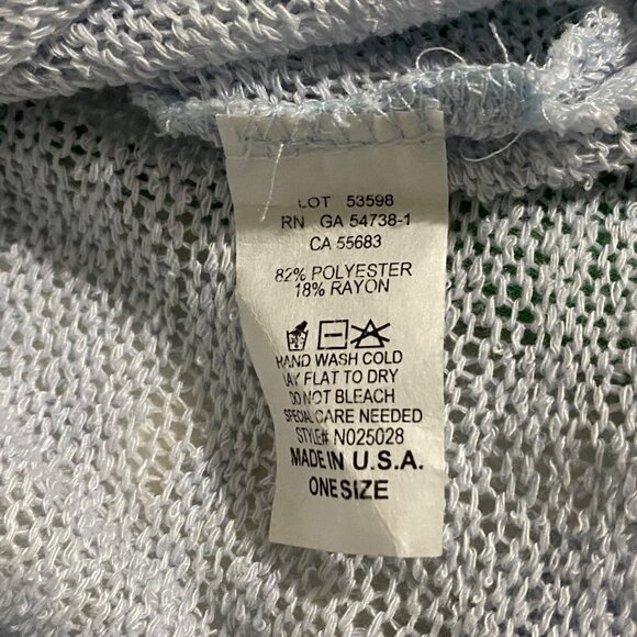 Nally & Millie Pullover Sweater Womens One Size Blue Coastal Mermaid Softgirl - Picture 6 of 6